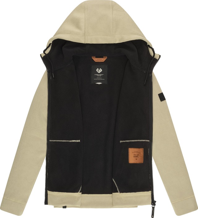 Ragwear Kapuzenstrickjacke »Fabian« Herren Basic Rippstrick-Jacke mit Kapuze