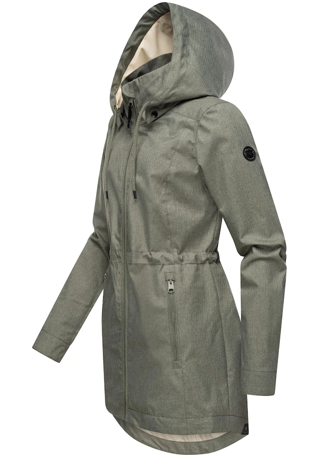 Ragwear Kurzmantel »Dakkota II« Wasserdichter Outdoormantel für die Übergangszeit