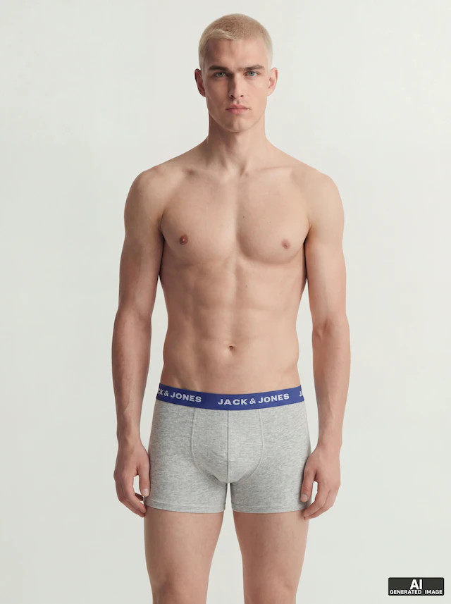 Jack & Jones Trunk »JACSOLID Stretchkomfort, elastisch, bequem mit sportlichem Look« Packung, 12 Stk. bedruckt, modisch, eng anliegend, Baumwollmischung, Bündchen