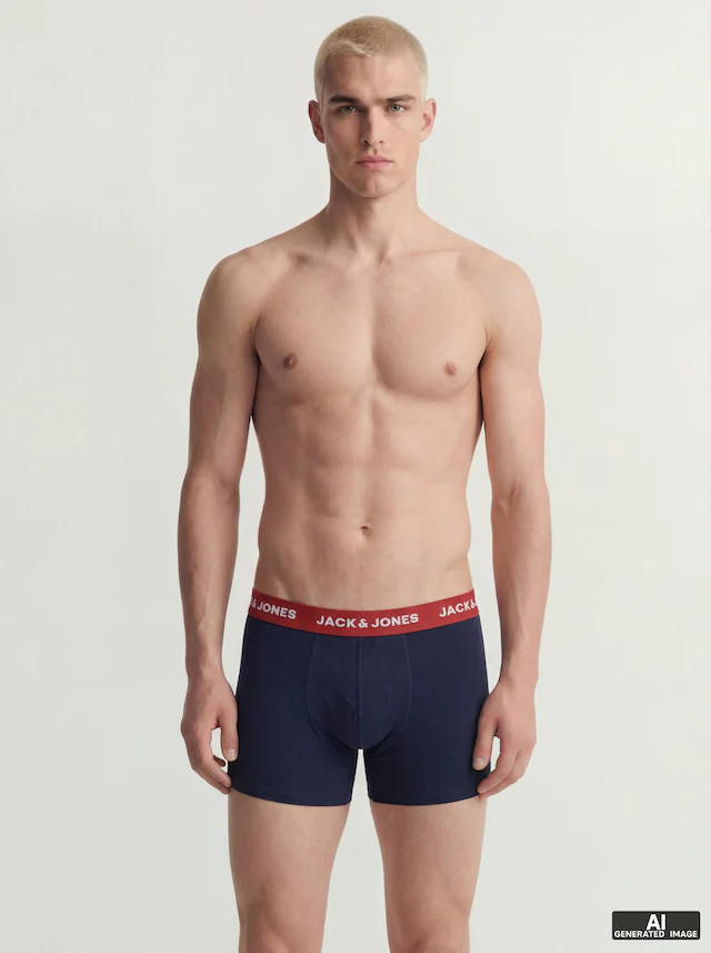 Jack & Jones Trunk »JACSOLID Stretchkomfort, elastisch, bequem mit sportlichem Look« Packung, 12 Stk. bedruckt, modisch, eng anliegend, Baumwollmischung, Bündchen