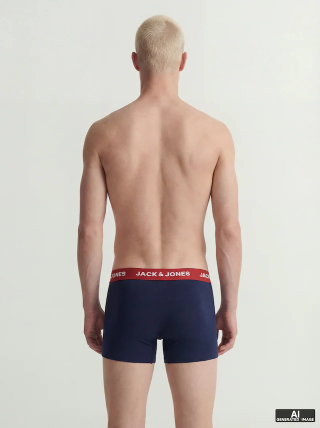 Jack & Jones Trunk »JACSOLID Stretchkomfort, elastisch, bequem mit sportlichem Look« Packung, 12 Stk. bedruckt, modisch, eng anliegend, Baumwollmischung, Bündchen