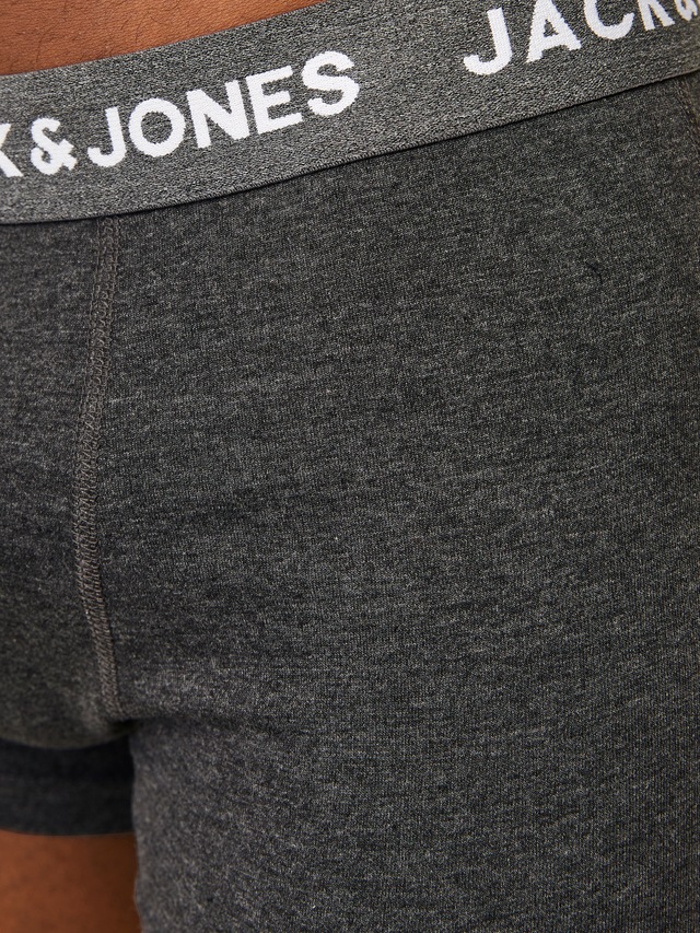 Jack & Jones Trunk »JACSOLID Stretchkomfort, elastisch, bequem mit sportlichem Look« Packung, 12 Stk. bedruckt, modisch, eng anliegend, Baumwollmischung, Bündchen