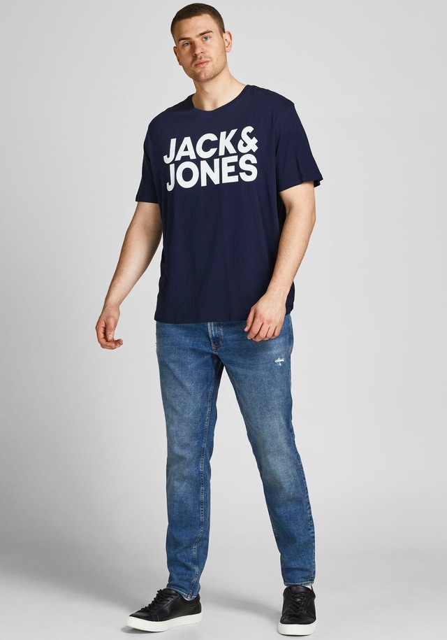 Jack & Jones PlusSize »JJECORP LOGO TEE SS O-NECK NOOS PLS« Baumwolle, regular fit