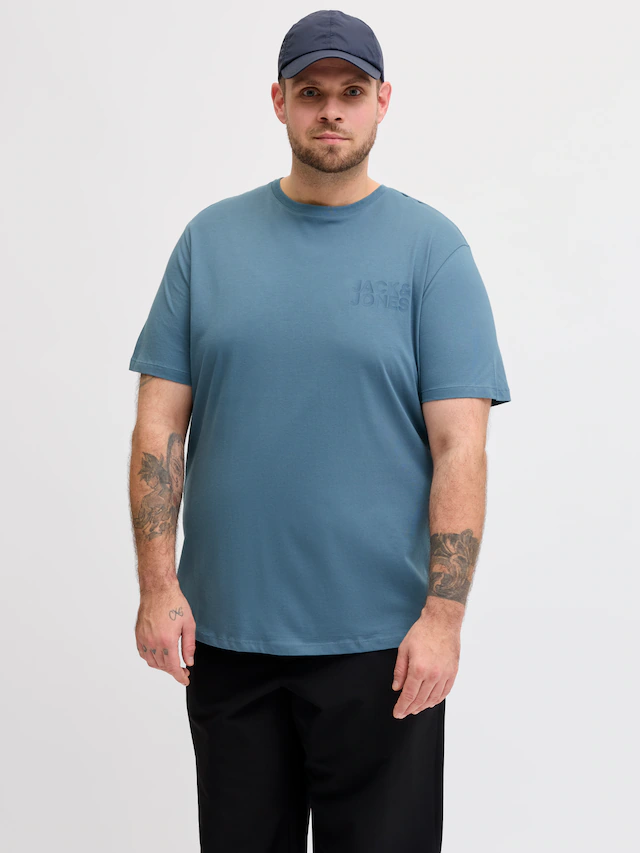 Jack & Jones PlusSize »JJECORP LOGO TEE SS O-NECK NOOS PLS« Baumwolle, regular fit