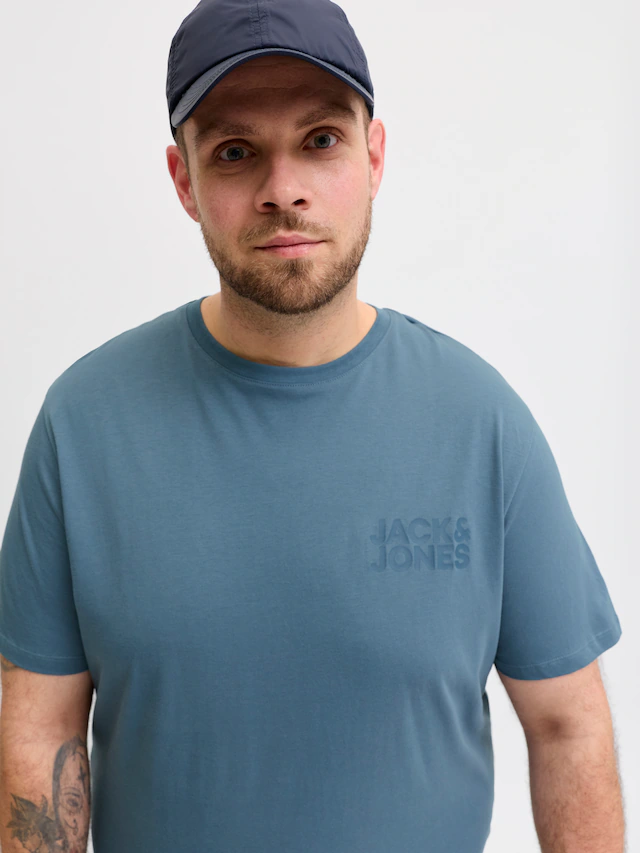 Jack & Jones PlusSize »JJECORP LOGO TEE SS O-NECK NOOS PLS« Baumwolle, regular fit