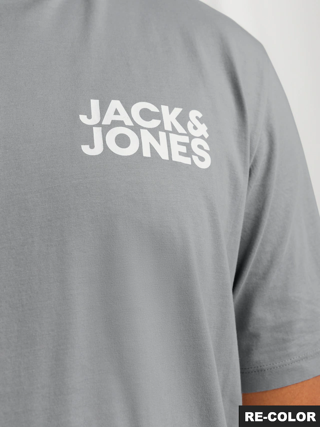 Jack & Jones PlusSize »JJECORP LOGO TEE SS O-NECK NOOS PLS« Baumwolle, regular fit