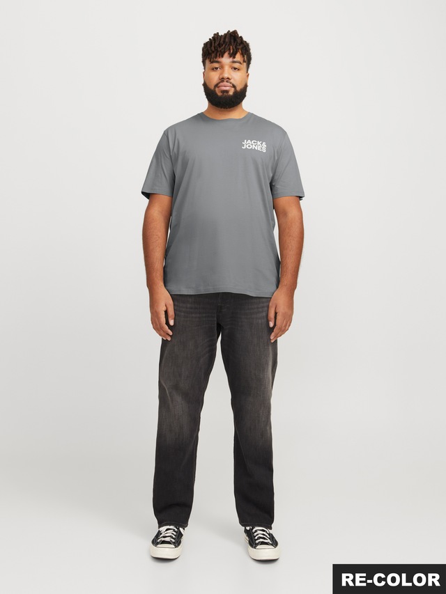 Jack & Jones PlusSize »JJECORP LOGO TEE SS O-NECK NOOS PLS« Baumwolle, regular fit