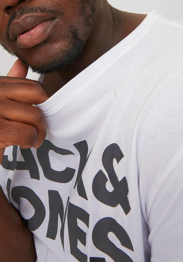 Jack & Jones PlusSize »JJECORP LOGO TEE SS O-NECK NOOS PLS« Baumwolle, regular fit