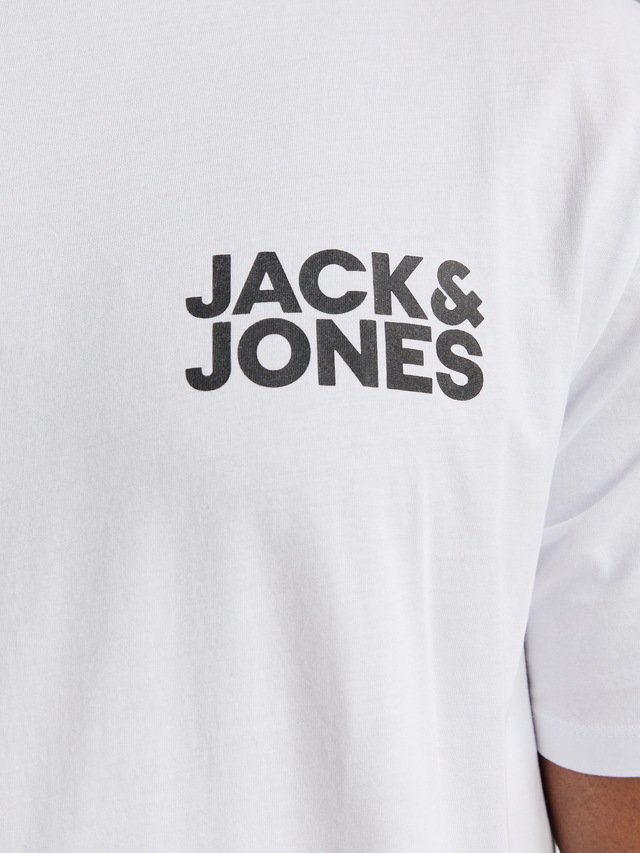 Jack & Jones PlusSize »JJECORP LOGO TEE SS O-NECK NOOS PLS« Baumwolle, regular fit
