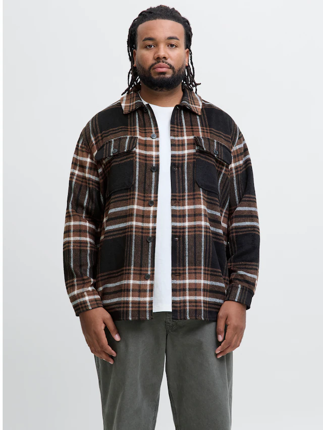 Jack & Jones PlusSize Langarmhemd »JJEBRADLEY OLLIE OVERSHIRT LS NOOS PLS«