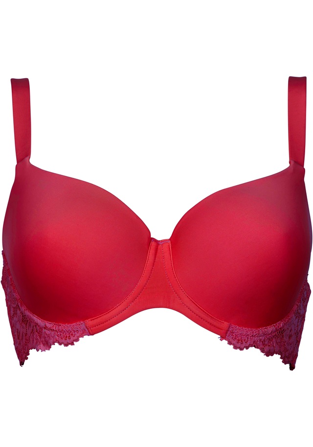 After Eden D-cup & up T-Shirt-BH »LIV« verstellbare Träger, mit Schale, mit Bügel, mit Spitze, feminin