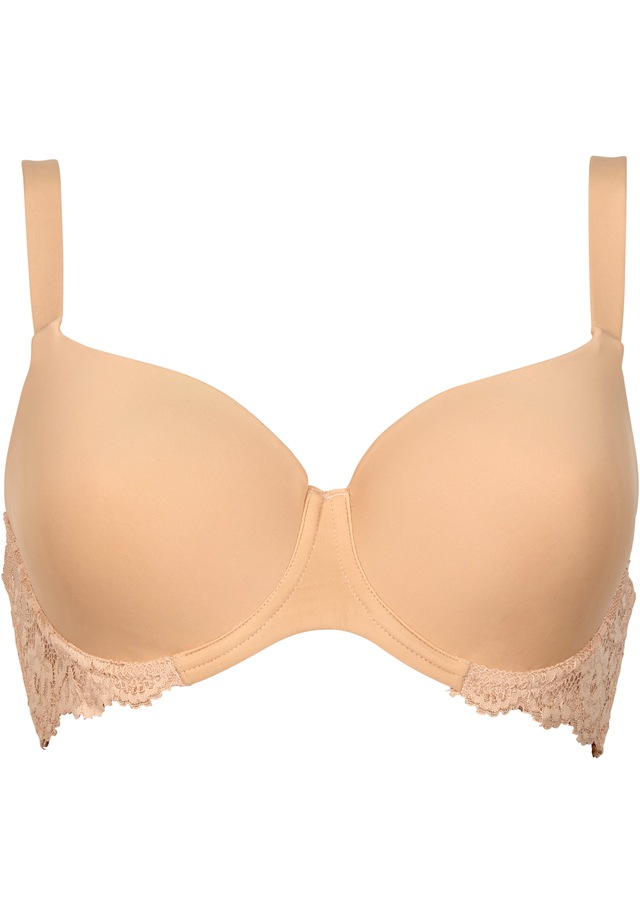 After Eden D-cup & up T-Shirt-BH »LIV« verstellbare Träger, mit Schale, mit Bügel, mit Spitze, feminin