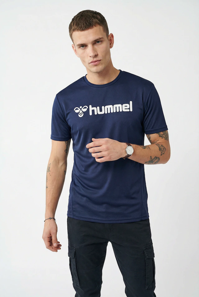 hummel Trainingsshirt »hmlLOGO JERSEY S/S« mit Rundhalsausschnitt, Kurzarm-Design, schnell trocknend