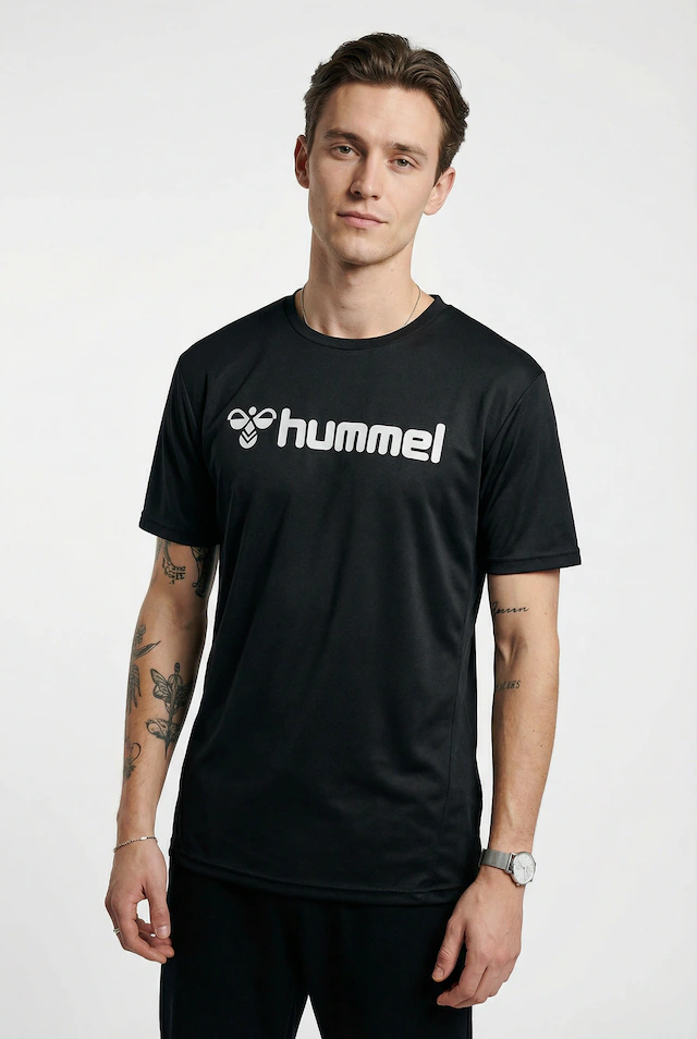 hummel Trainingsshirt »hmlLOGO JERSEY S/S« mit Rundhalsausschnitt, Kurzarm-Design, schnell trocknend