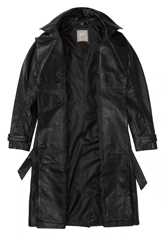 Mauritius Ledermantel »GWTaruh OT« 2 femininer Leder-Trenchcoat mit Bindegürtel
