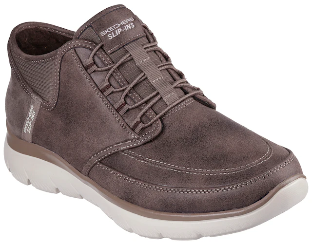 Skechers Slip-On Sneaker »SUMMITS« Schnürboots, Mid Cut Sneaker mit Hands Free Slip-Ins™