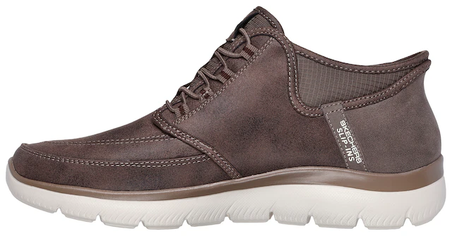 Skechers Slip-On Sneaker »SUMMITS« Schnürboots, Mid Cut Sneaker mit Hands Free Slip-Ins™