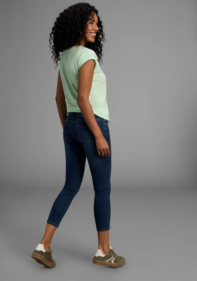 Arizona 7/8-Jeans »mit Keileinsätzen« extra-enger Schnitt, Used-Look-Waschung, niedrige Leibhöhe
