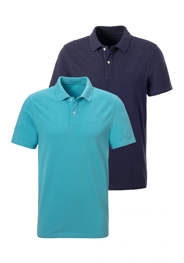 John Devin Poloshirt im-2er-Pack, 2 Stk. mit dezenter- hochwertiger Logostickerei - 2er-Sparpack