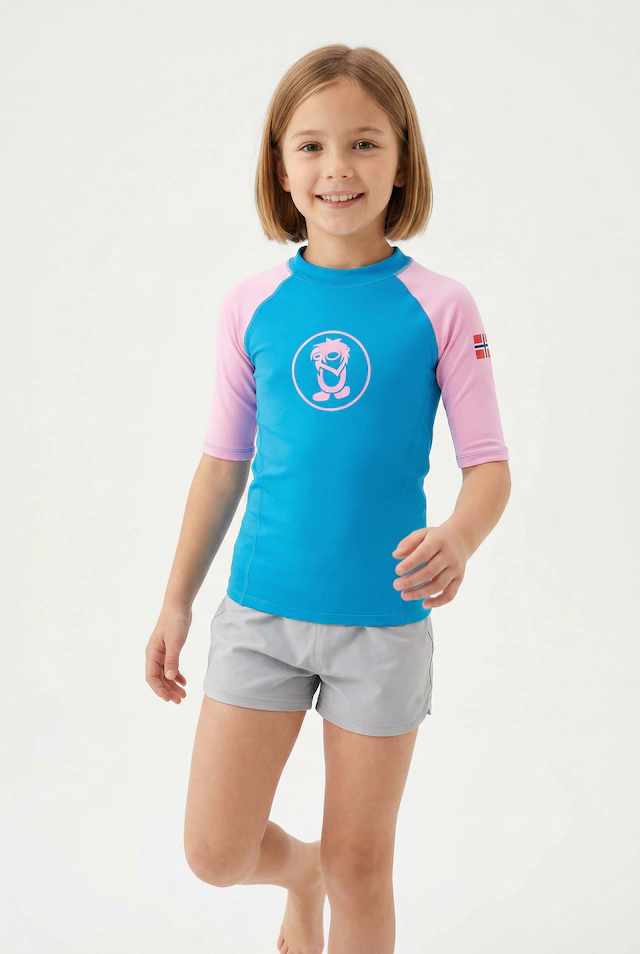 TROLLKIDS Bade-Shirt »KIDS KVALVIKA T« mit UV-Schutzfaktor 50+, kurzärmlig, für Kinder und Jugendliche