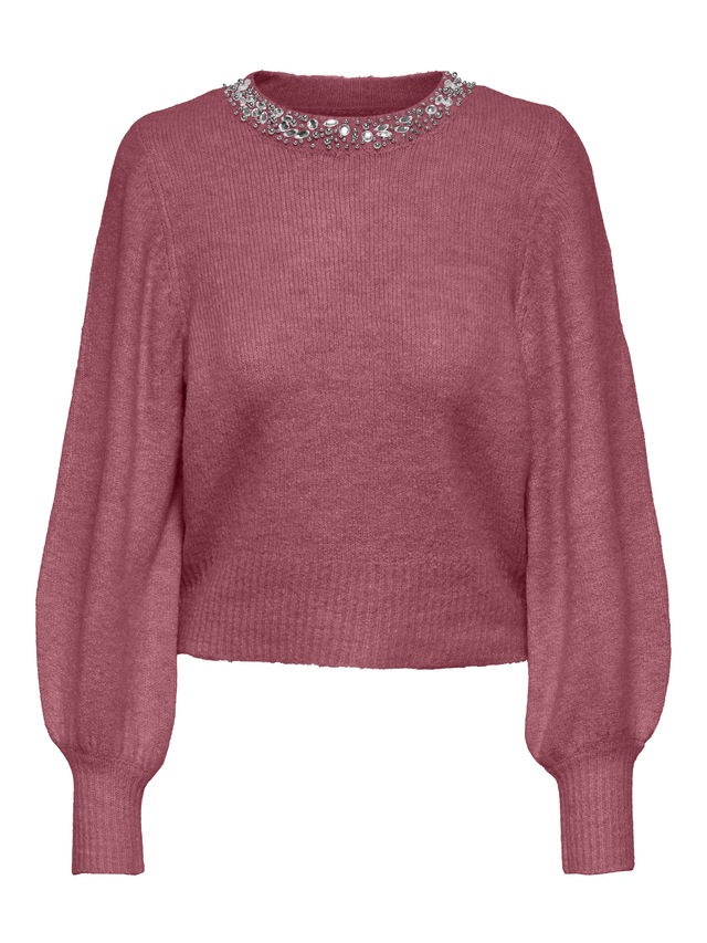 ONLY Strickpullover »ONLELSA L/S PULLOVER KNT NOOS« Materialmix, regular fit