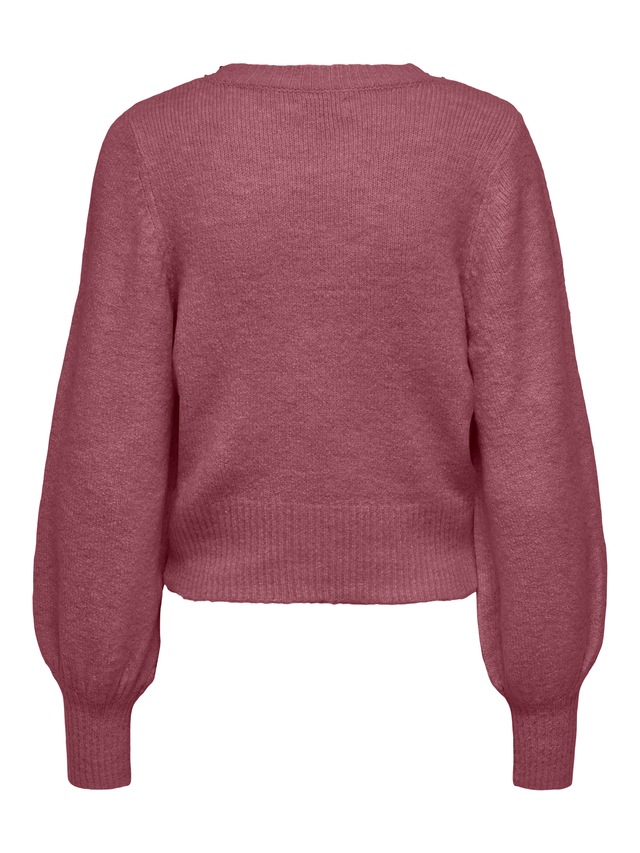 ONLY Strickpullover »ONLELSA L/S PULLOVER KNT NOOS« Materialmix, regular fit