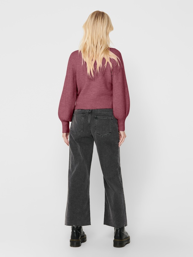 ONLY Strickpullover »ONLELSA L/S PULLOVER KNT NOOS« Materialmix, regular fit
