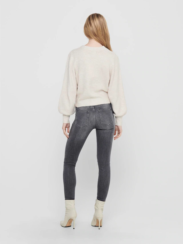 ONLY Strickpullover »ONLELSA L/S PULLOVER KNT NOOS« Materialmix, regular fit