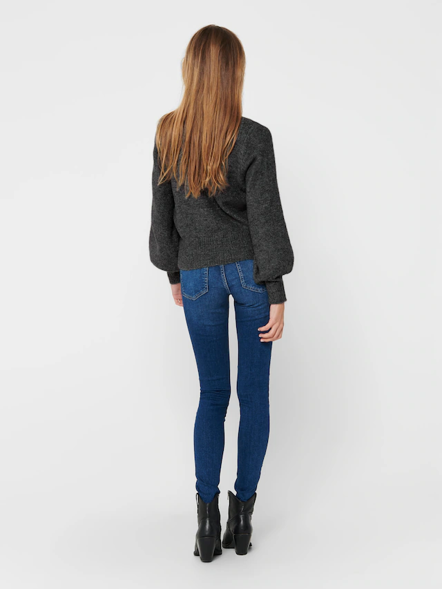 ONLY Strickpullover »ONLELSA L/S PULLOVER KNT NOOS« Materialmix, regular fit