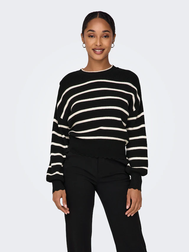 ONLY Rundhalspullover »ONLIBI LS O-NECK NOOS KNT«