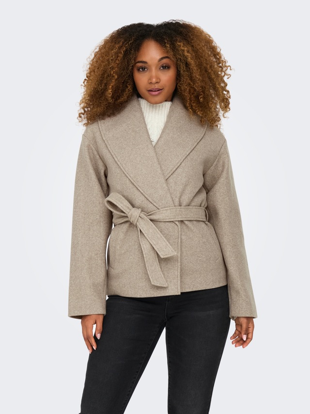 ONLY Kurzmantel »ONLAUGUSTA LIFE SHORT COAT OTW« Kunstfaser