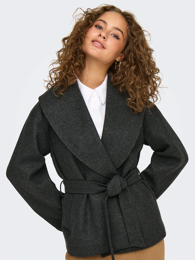 ONLY Kurzmantel »ONLAUGUSTA LIFE SHORT COAT OTW« Kunstfaser