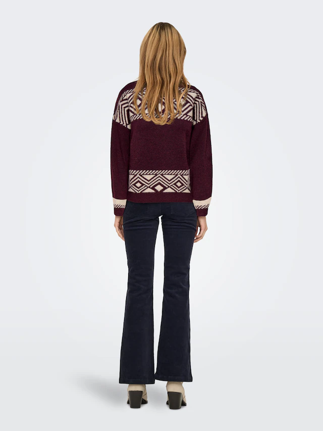 ONLY Stehkragenpullover »ONLVICTORIA L/S PULLOVER KNT NOOS«