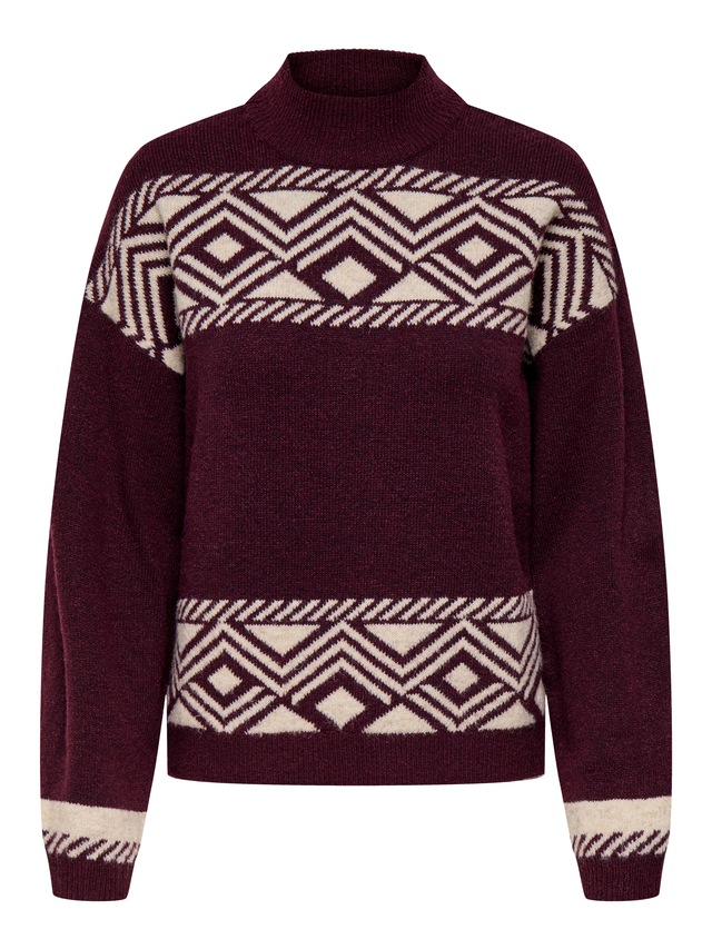 ONLY Stehkragenpullover »ONLVICTORIA L/S PULLOVER KNT NOOS«