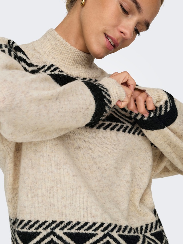 ONLY Stehkragenpullover »ONLVICTORIA L/S PULLOVER KNT NOOS«