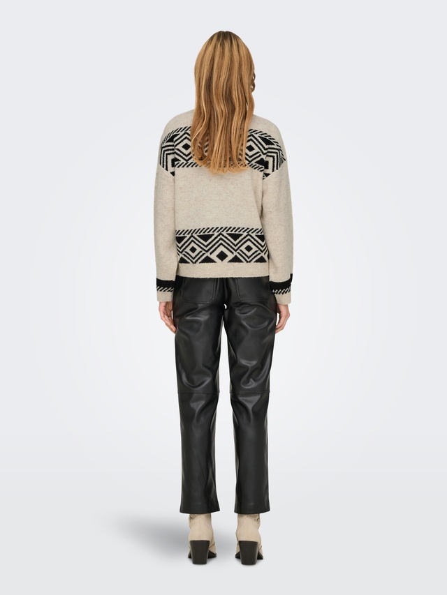 ONLY Stehkragenpullover »ONLVICTORIA L/S PULLOVER KNT NOOS«