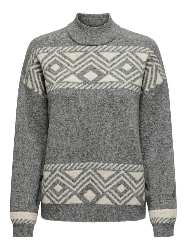 ONLY Stehkragenpullover »ONLVICTORIA L/S PULLOVER KNT NOOS«