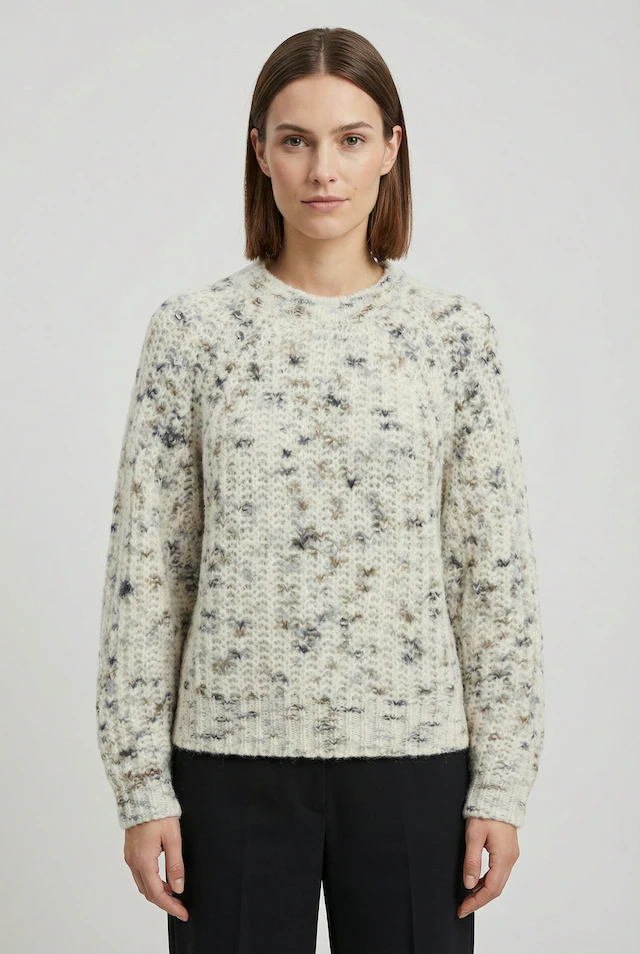 BOSS ORANGE Strickpullover »Fiambella Premium Damenmode« Rundhalsausschnitt, mit Alpaka-Wolle
