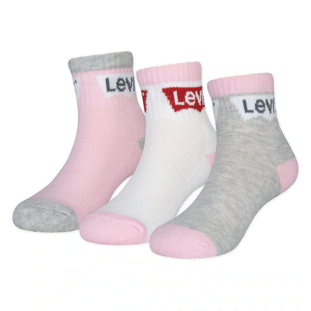 Levi's® Kids Socken »BATWING MID CUT3PK« Packung, 3 Stk. tlg. im 3er-Pack