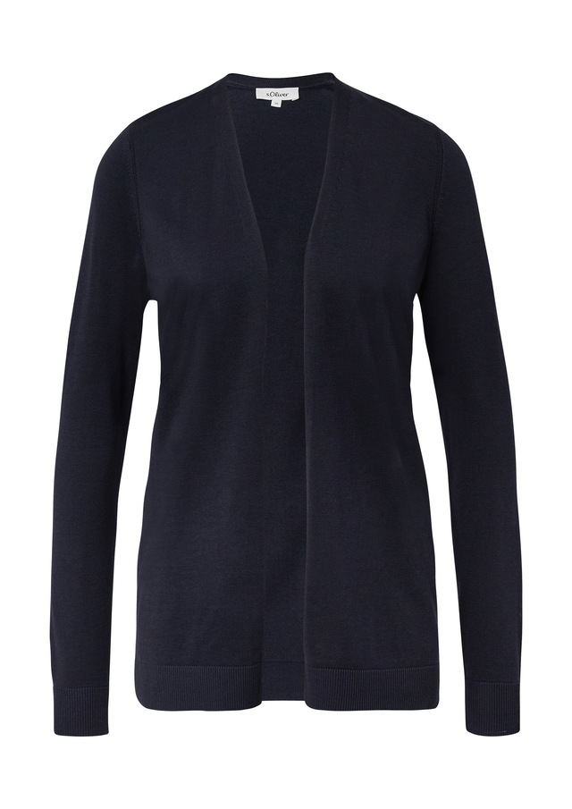 s.Oliver Strickjacke Feinstrick ohne Verschluss