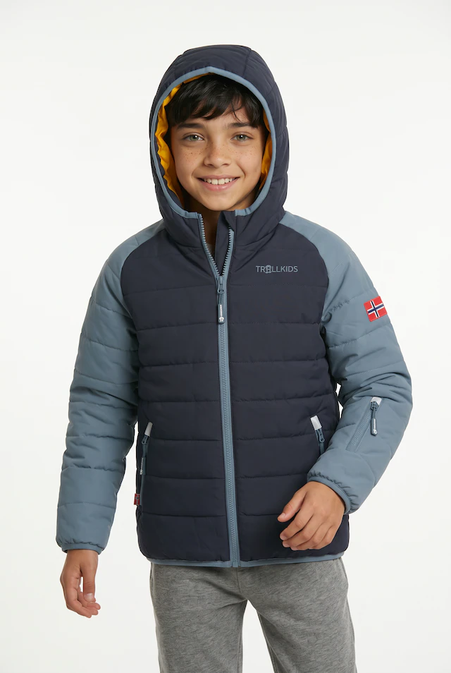 TROLLKIDS Winterjacke »KIDS HAFJELL SNOW JACKET PRO« mit Kapuze sportliche Winterjacke, aus Polyester, mit Kapuze, winddicht