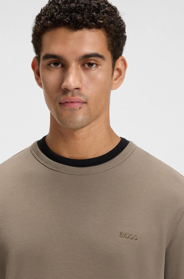 BOSS ORANGE Langarmshirt »Tempesto« mit BOSS-Stickerei