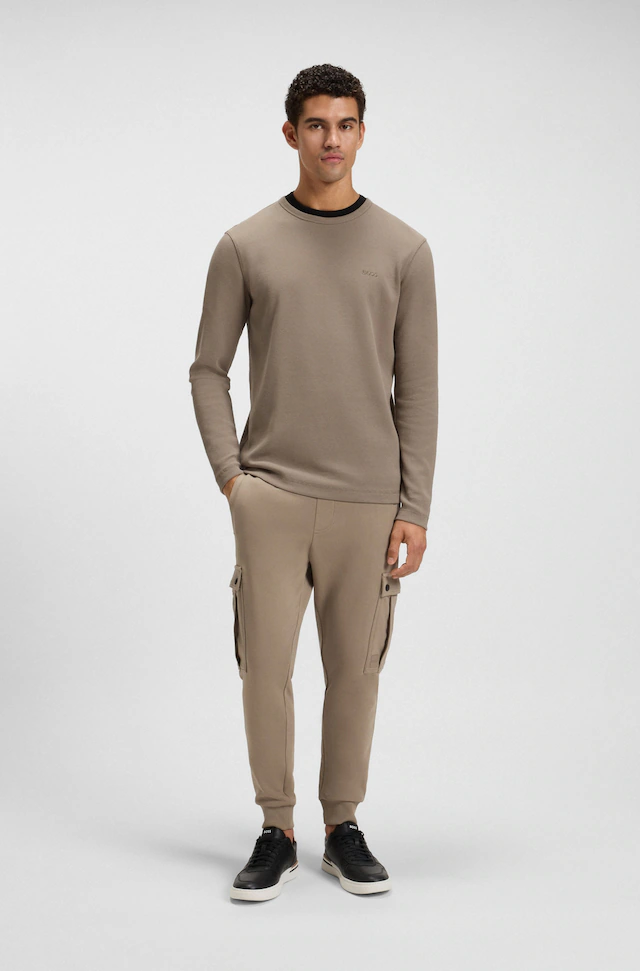BOSS ORANGE Langarmshirt »Tempesto« mit BOSS-Stickerei