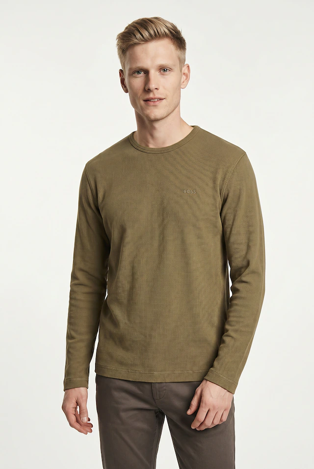 BOSS ORANGE Langarmshirt »Tempesto« mit BOSS-Stickerei