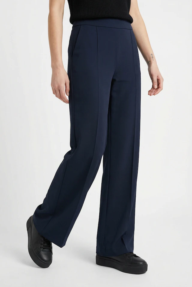Comma Jogger Pants mit weitem Bein, Sommerhose