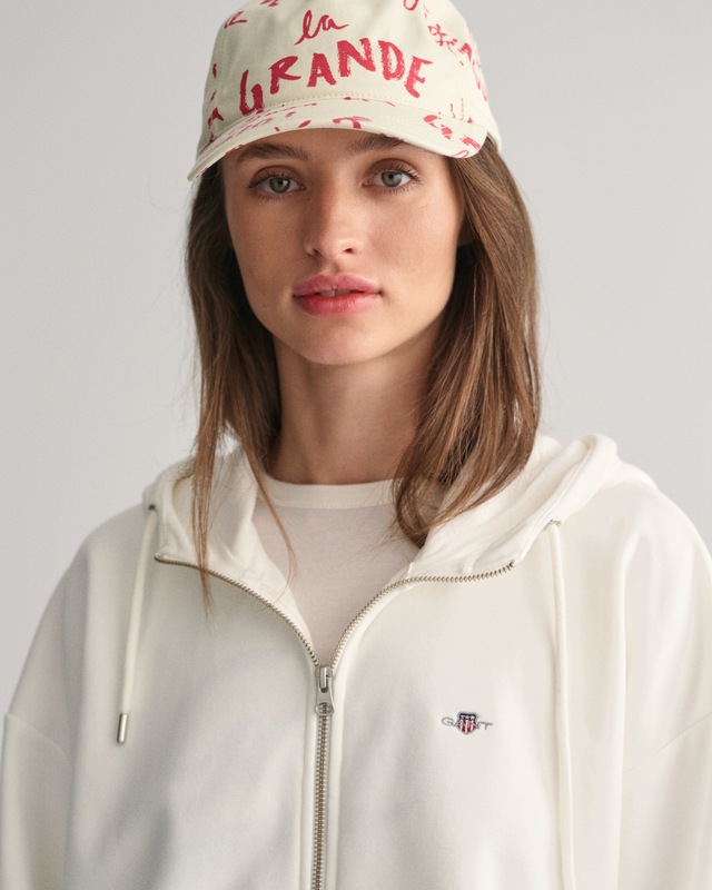 Gant Kapuzensweatjacke »SHIELD ZIP HOODIE« Grafische GANT-Stickerei auf der Brust