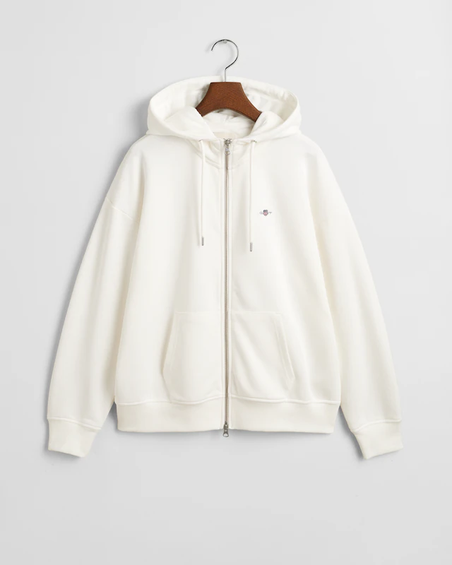 Gant Kapuzensweatjacke »SHIELD ZIP HOODIE« Grafische GANT-Stickerei auf der Brust