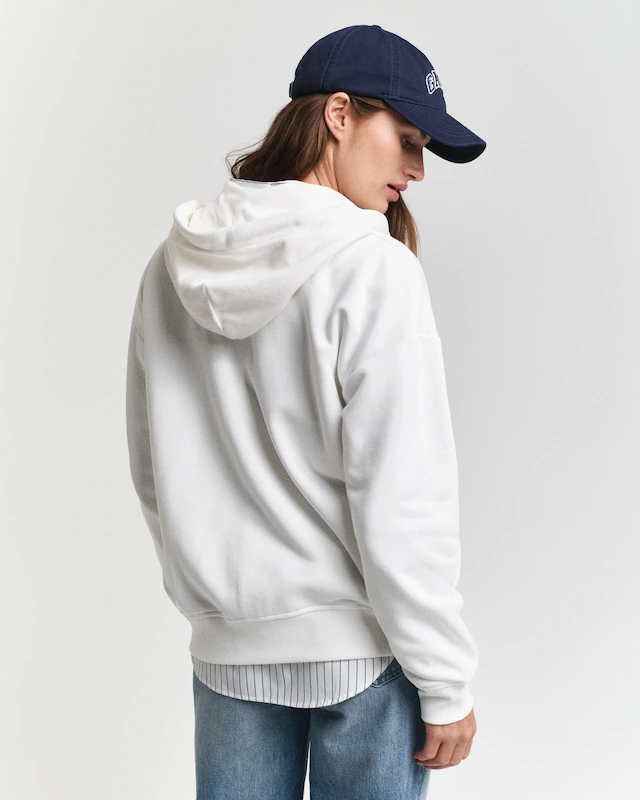 Gant Kapuzensweatjacke »SHIELD ZIP HOODIE« Grafische GANT-Stickerei auf der Brust