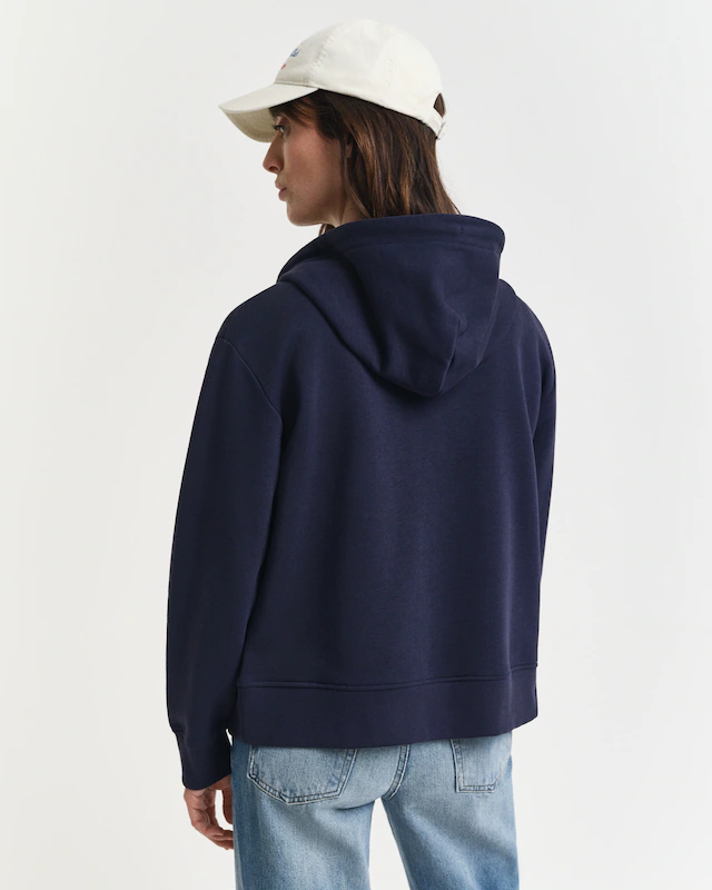 Gant Kapuzensweatjacke »SHIELD ZIP HOODIE« Grafische GANT-Stickerei auf der Brust