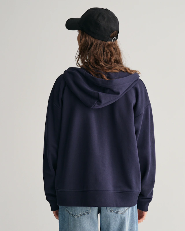 Gant Kapuzensweatjacke »SHIELD ZIP HOODIE« Grafische GANT-Stickerei auf der Brust
